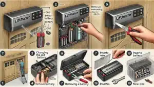 how to change battery in liftmaster garage door opener