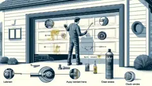 how to lubricate a garage door