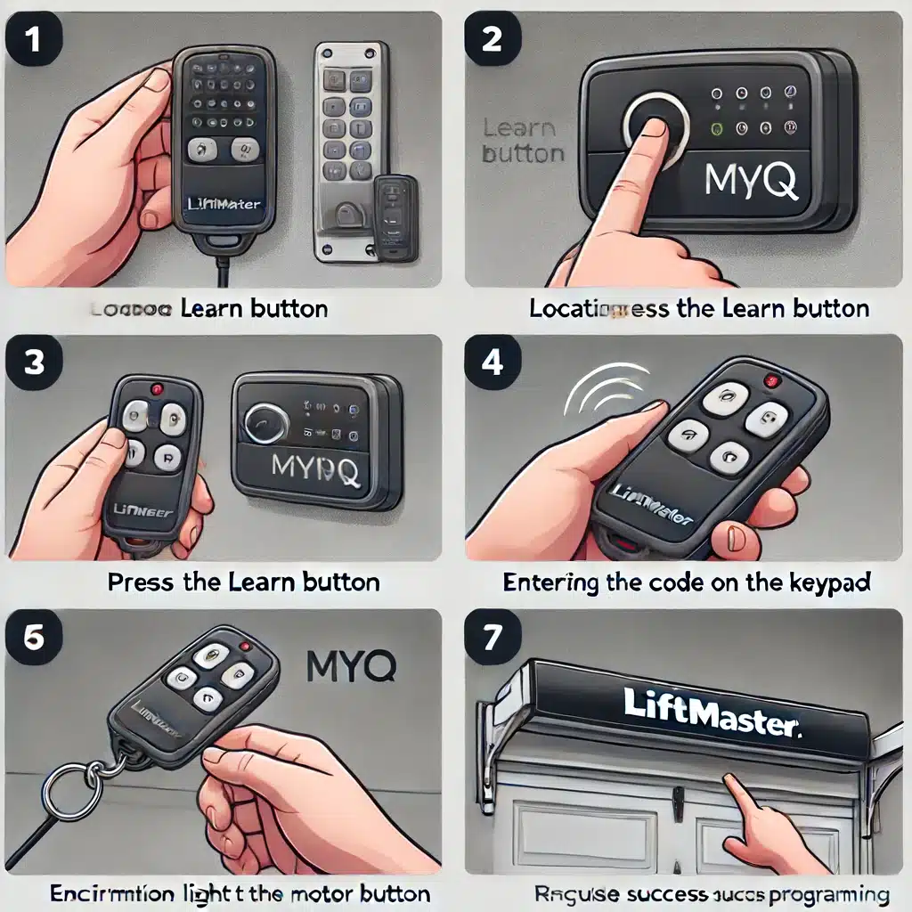 how to program liftmaster myq garage door opener